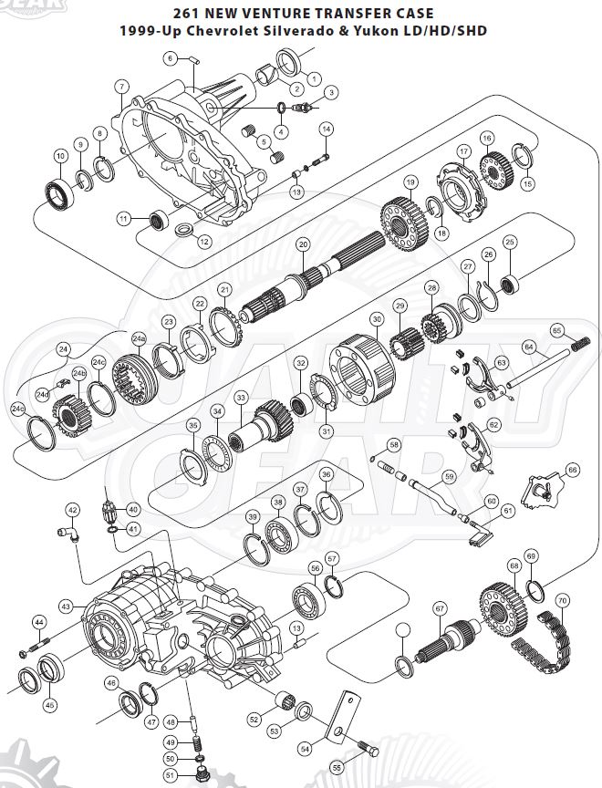 Np261 Transfer Case Diagram